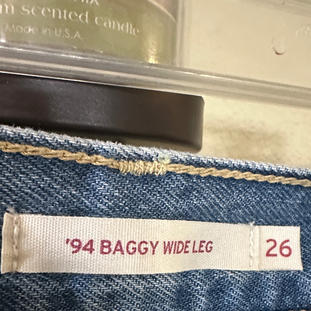 NWT Levi's Women's Sky Blue Wide Leg Jeans - Picture 6 of 9